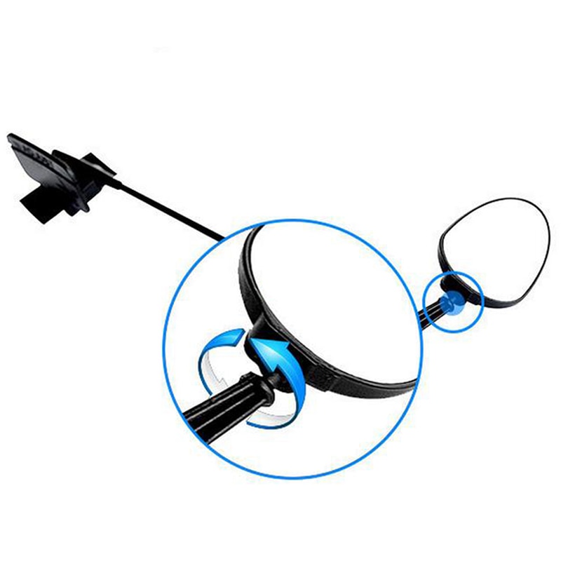 45x30mm Black Univesal Bike Helmet Mirror Adjustable Road Bicycle Rear View Mirror Motorcycle Helmet