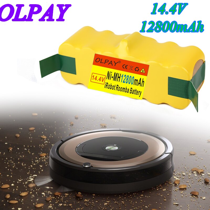 Høj kapacitet 12800 mah 14.4v batteri til irobot roomba støvsuger 500 530 540 550 620 600 650 700 780 790 870