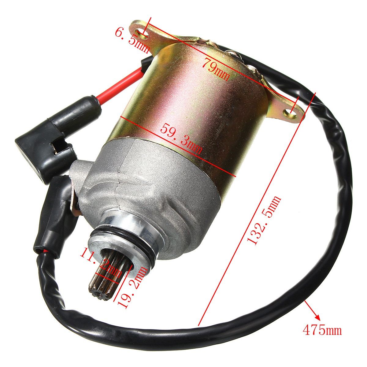 Electrical Engine Starter Motor Replacement For 150cc 125cc GY6 4 Stroke Motorcycle Scooter ATV Moped Go Kart For Honda