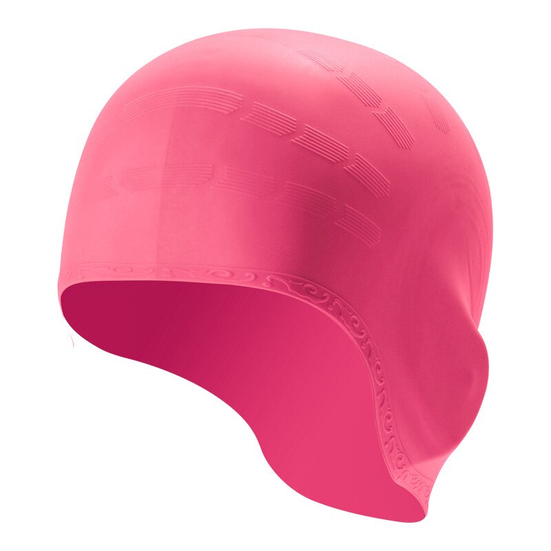 Silicone Swimming Caps Unisex Ear Protect Silicone Diving Hat Long Hair Protection Candy Colors Swimming Caps: 06