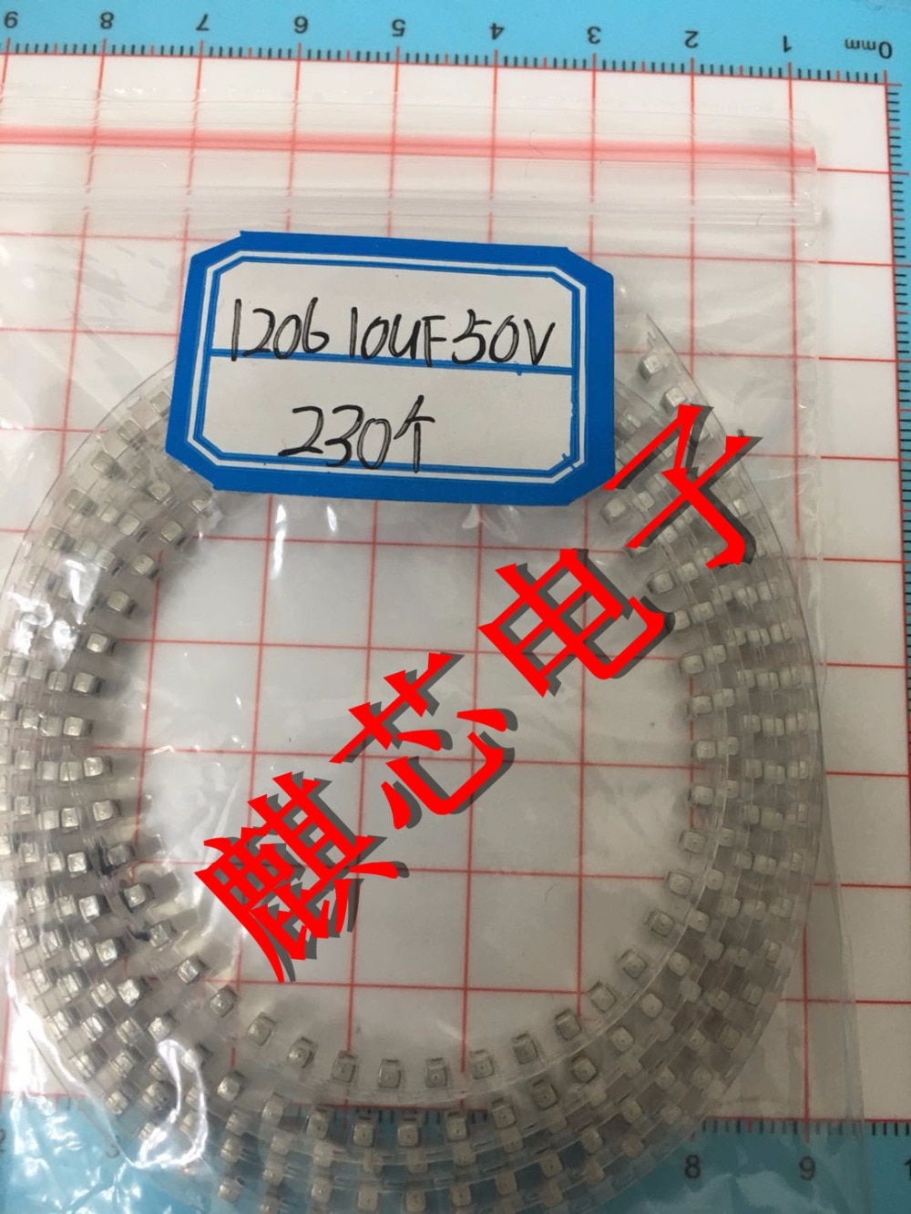 Condensador de cerámica 1206 10 UF 50 V 106 K 10% punto original, desensamblable, 100 unids/lote veinte copias toda una placa