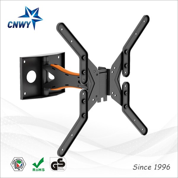 CNXD Modern Black Metal Full Motion LED Screen TV Wall Mount Suitable TV Size 25''32''37''42''43''46''47''50''52''