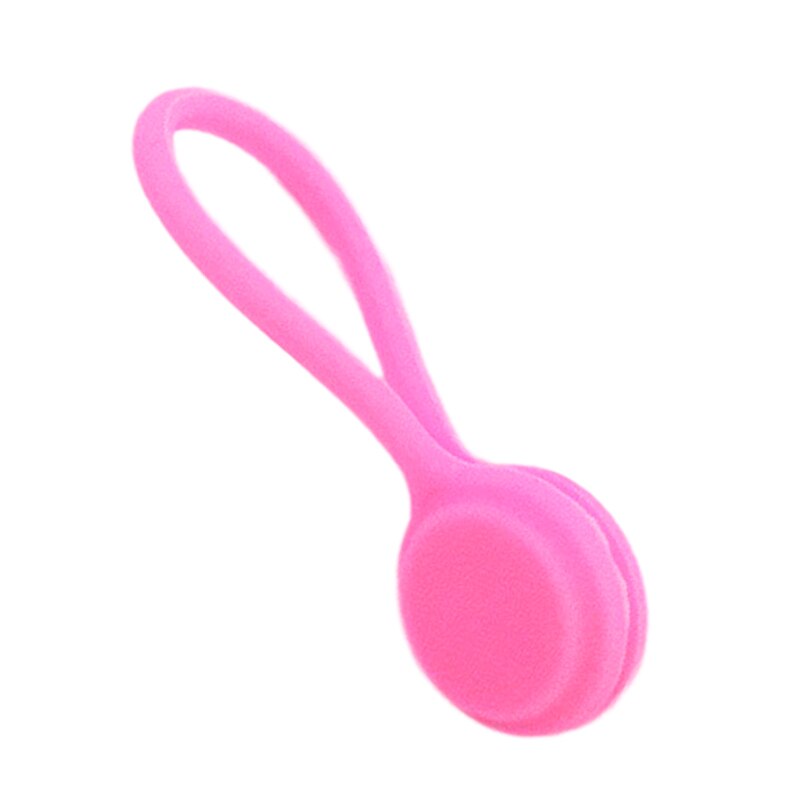 Silicone Cable Organizer Headset Phone Earphone Cable Winder Wire Management Holder Office Organizer Mouse Cord Clip Protector: Rose