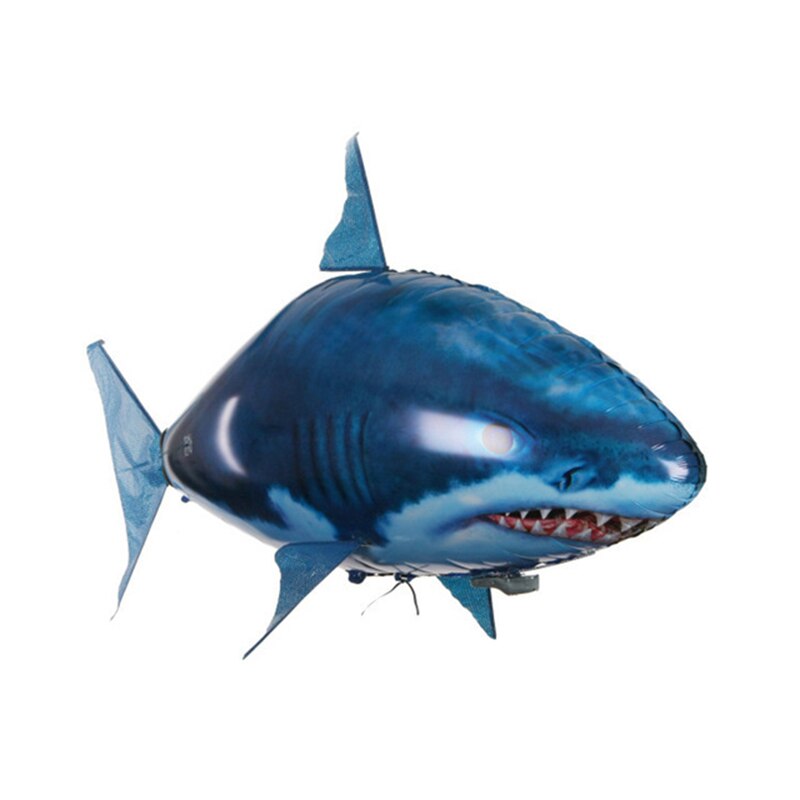 Fjernbetjening flyvende haj rc luft flyvende fisk robot infrarød luft svømning balloner haj legetøj børnefest
