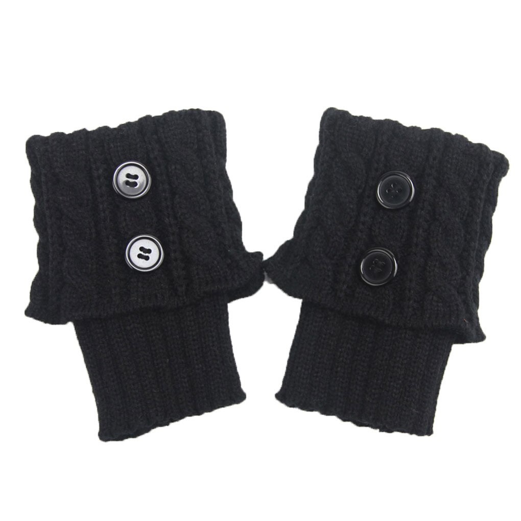 1 Pair Women Crochet Boot Cuffs Knit Boot Socks Winter Leg Warmers Boot Toppers Gaiters: NO.1