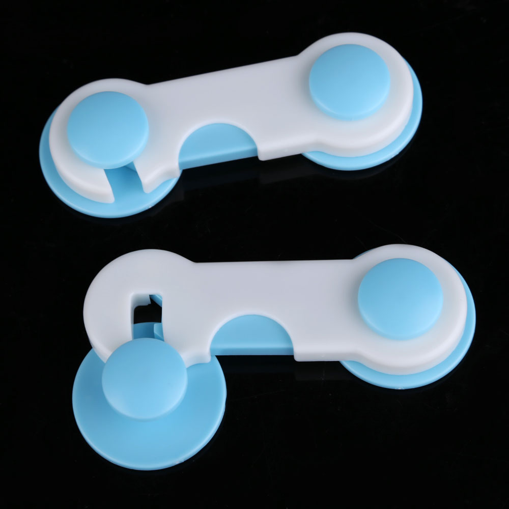 6/10pcs Deur Drawers Kledingkast Nuttig Todder Kids Baby Veiligheid Plastic Lock Blauw Edge & Corner Guards Voor baby Veilig Care Producten