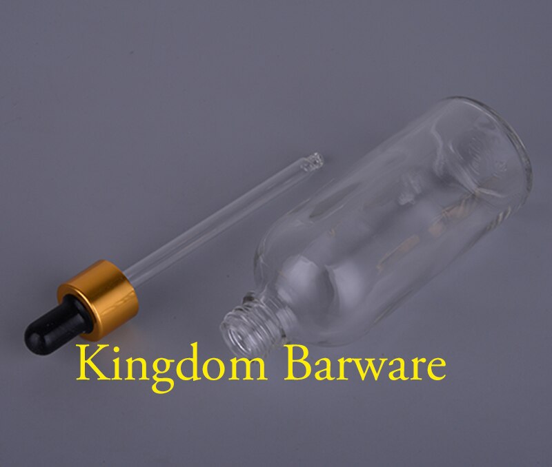 100ml bitre flasker rund glassflaske med dråpeteller