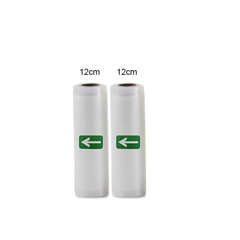 5 rolek/2 rolki Lot do kuchni do jedzenia worek próżniowy torby do przechowywania uszczelniacz próżniowy żywności zachować 12 + 15 + 20 + 25 + 28cm * 500cm: 12cm 2pcs