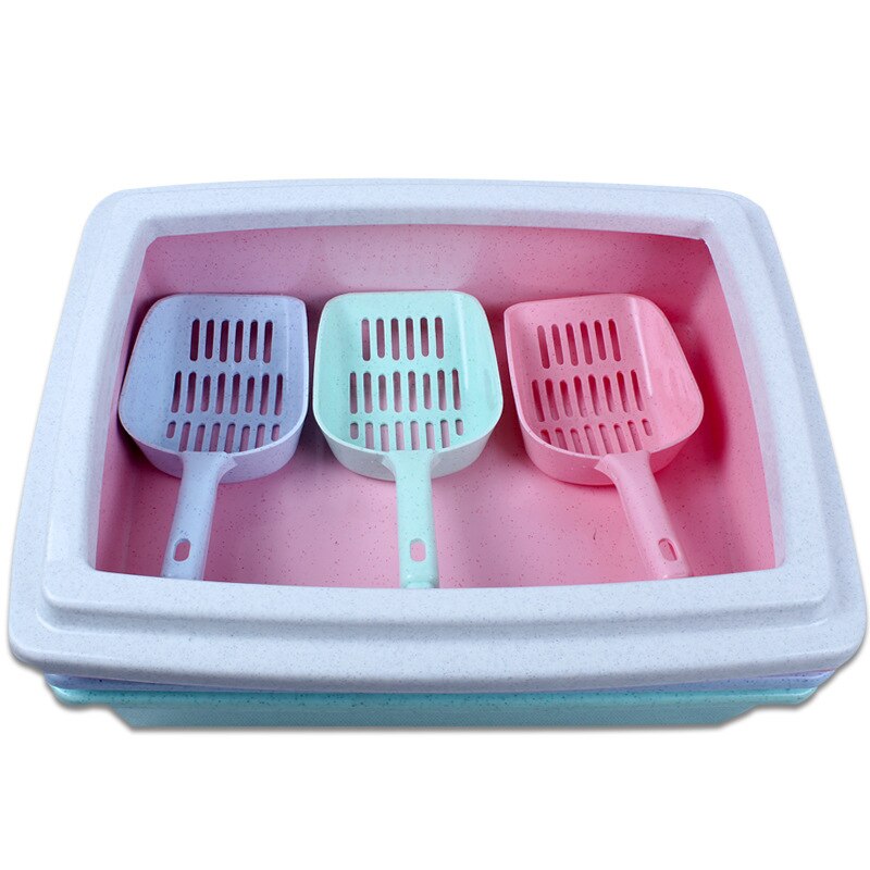 Litière pour chat chat chat toilette pour chat Semi-fermé litière pour chat Pot chat merde Pot chat fournitures de toilette envoyer chat litière pelle