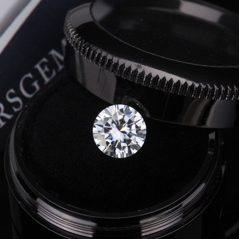 100% Echt Ronde Losse Moissanite Steen Gra 1ct D Kleur VVS1 Lab Diamond Undefined Uitstekende Cut Voor Sieraden Diamanten Ring