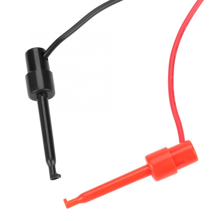 2Pcs BNC to Dual Testing Hook Probe Oscilloscope Machine Test Lead Coaxial Cables Coax Cable