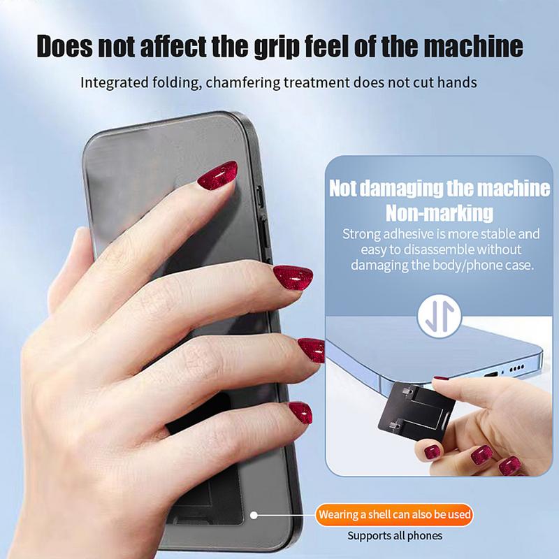 Foldable Pocket Cell Phone Stand Portable Cell Phone Holder Adjustable Phone Stand for Desk Slim Phone Accessories