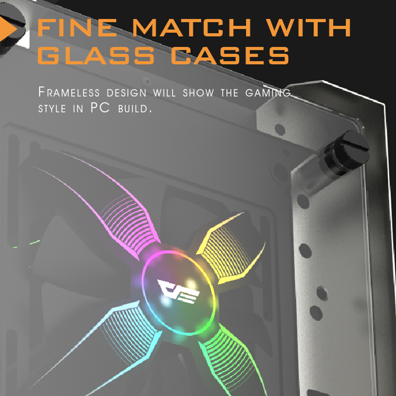 darkFlash 120mm RGB PC Case Fan Computer 3pin AURA SYNC Silent Fans Case Cooler Cooling 12V 4pin Gaming fans for Computer Cases