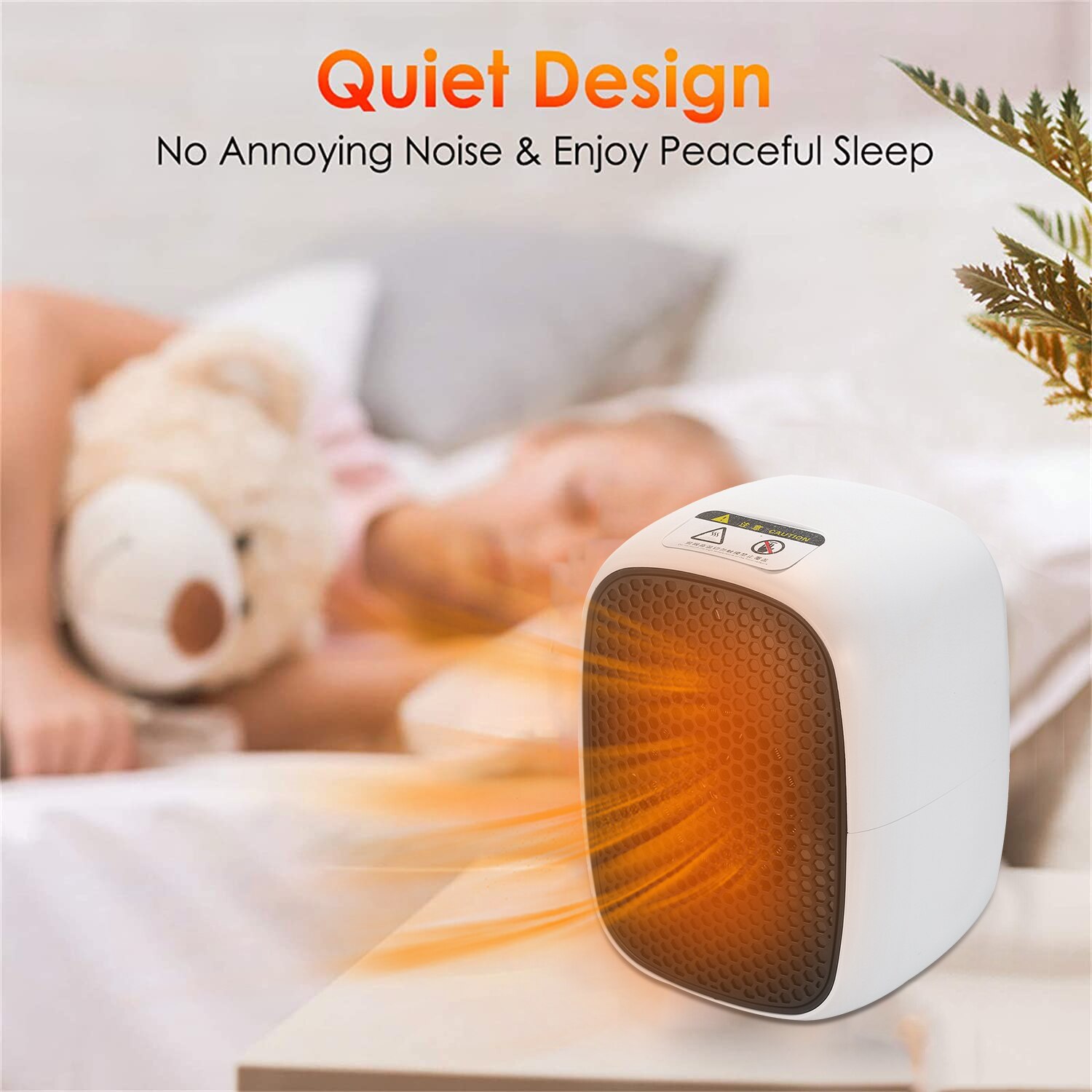 Portable Space Heater 500w Ptc Ceramic Heater Mini Vicedeal 0259