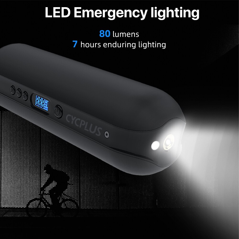 CYCPLUS Mini Bike Pump Cycling Bicycle Accessories Portable Smart Air Inflator Digital Electric Tyre Pump for Car Tires Balls