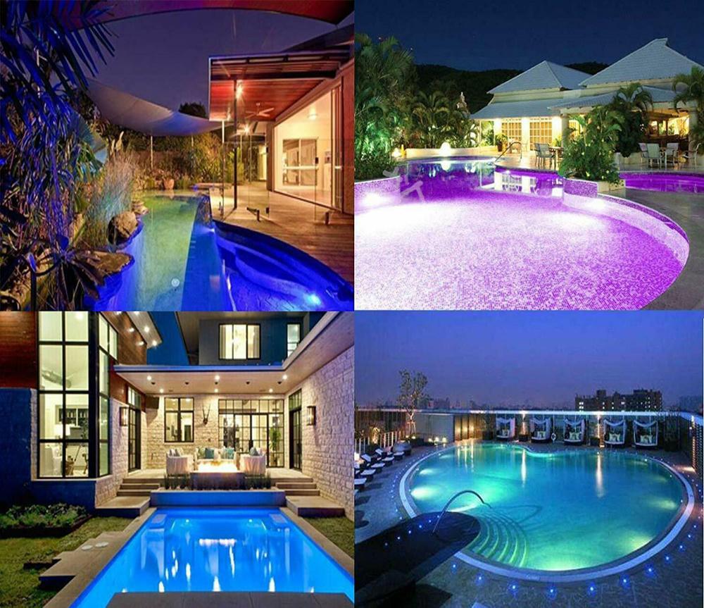 Universal Color Changing LED Swimming Pool Light Remote Control IP68 Underwater Spotlight E27 Bulb for Pentair Hayward Fixture