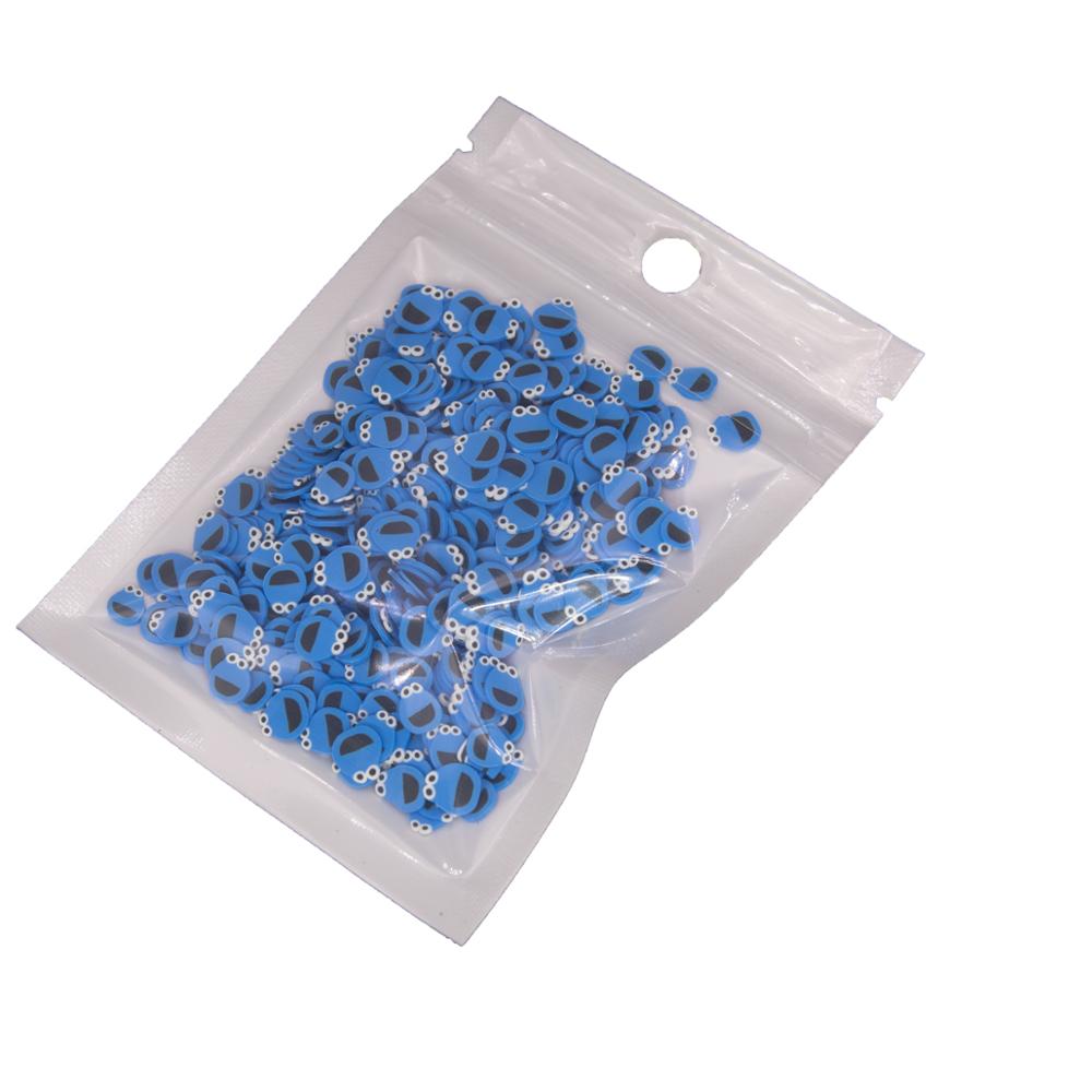 30g Smile Frog Monkey Bread Banana Alien Shape Polymer Clay Slices Sprinkles for Crafts Making DIY Slimes Acrylic Resin Filler: 5 small