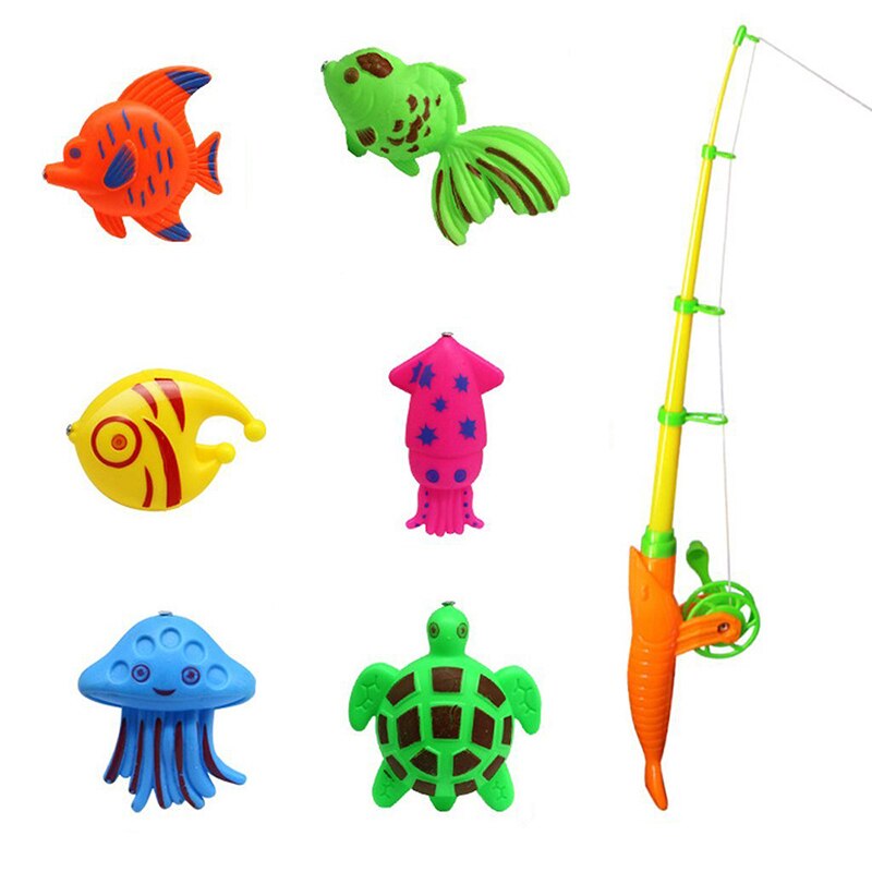 Schlecht Spielzeug Angeln Fisch Modell Magnetischen Badewanne einstellen für Baby Art-15 stücke