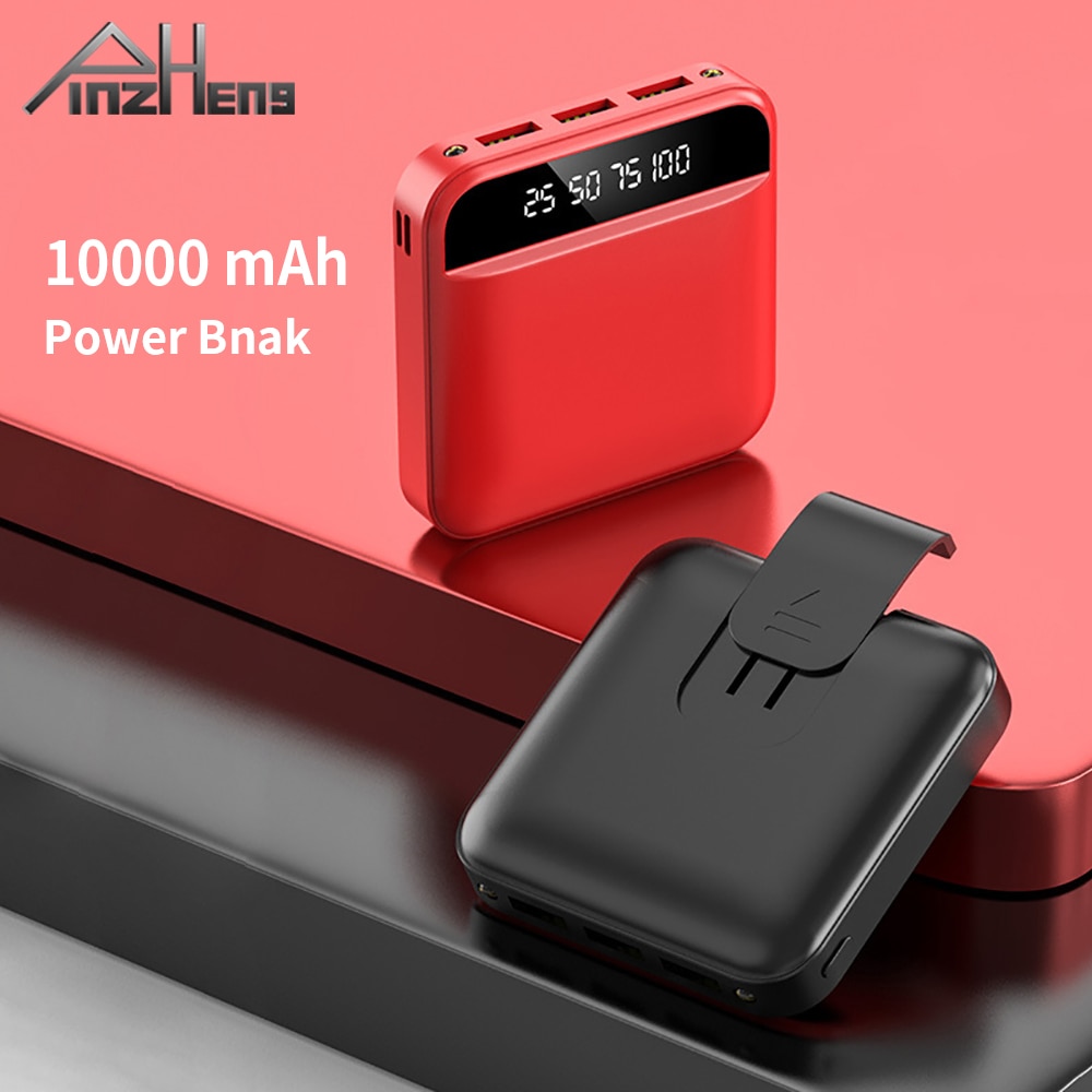 PINZHENG 20000mAh Banca di Potere Per il iPhone Xiaomi Samsung Batteria Esterna Portatile Poverbank Caricatore 10000mAh Mini Banca di Potere di Caso