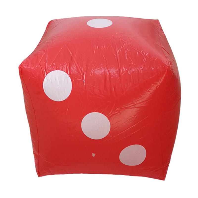 30cm Inflatable Dice Multi Color Cube Big Dice Toy Stage Prop Group Game Tool Casino Poker Party Decorations Pool Beach Toys