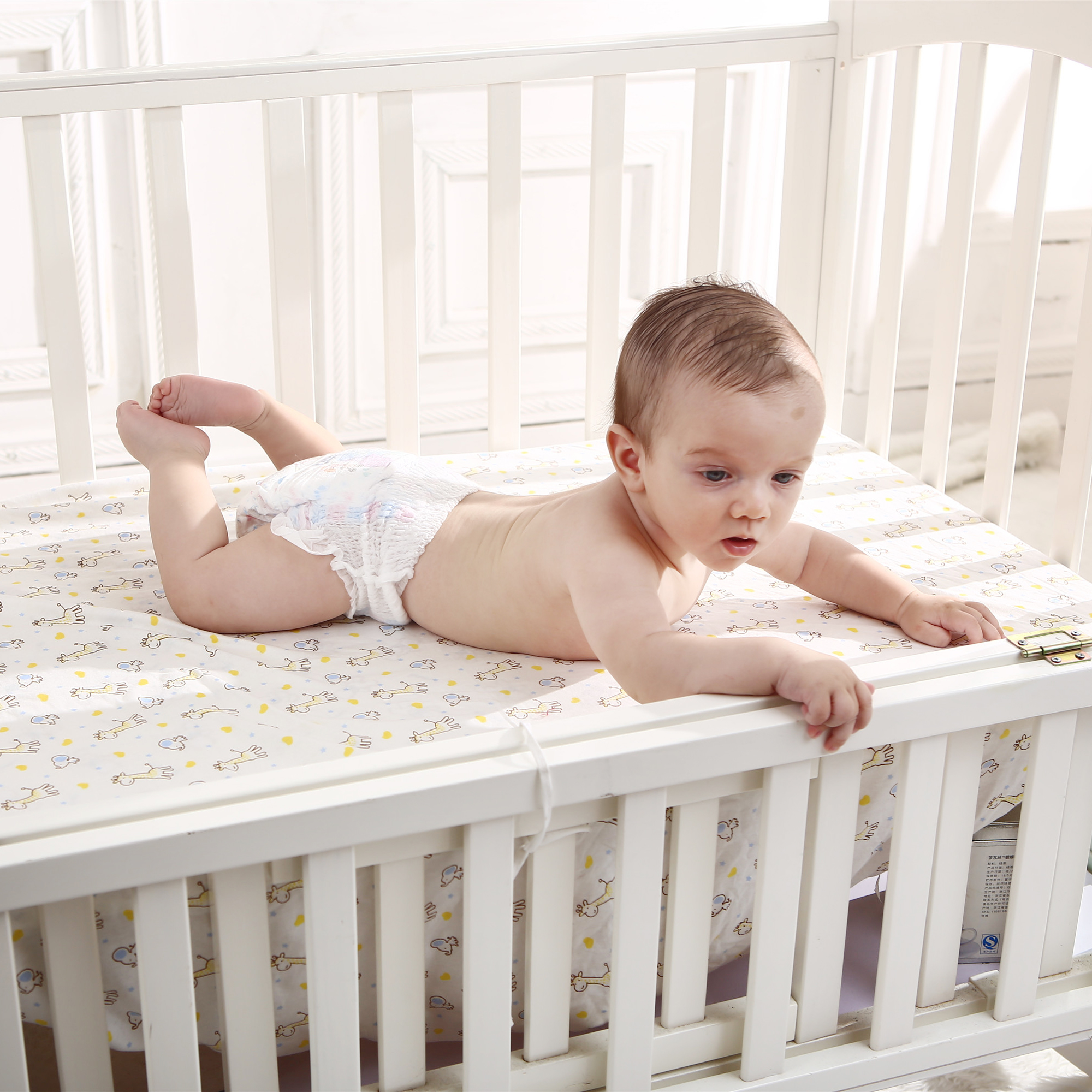 100%  økologisk bomuldsspædbarn baby sengetøjspude sengetøjssæt lagen baby børnesengetøj