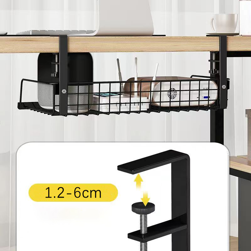 Verstelbare Opbergplank Onder Tafel Voor Opbergkoord, Stopcontact, Multifunctionele Keukenplank, Kastopbergplank, Gaatje