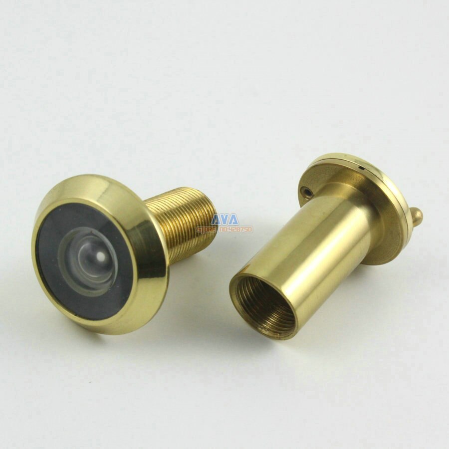 Messing 200 Graden Hoek Deur Viewer Kijkgaatje w Cover 35-55mm