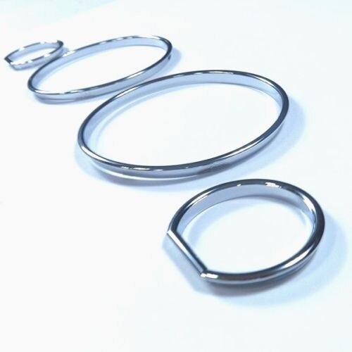 Chrome Dash Gauge Ring Set Voor Bmw E32/E34 Modellen