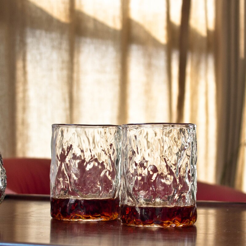 Water Mark Glass lWiskey Cup Classic Glass Water Cup Japanese Style Sake Cup Water Bottles Water Pots Kettles Kitchen Utensils