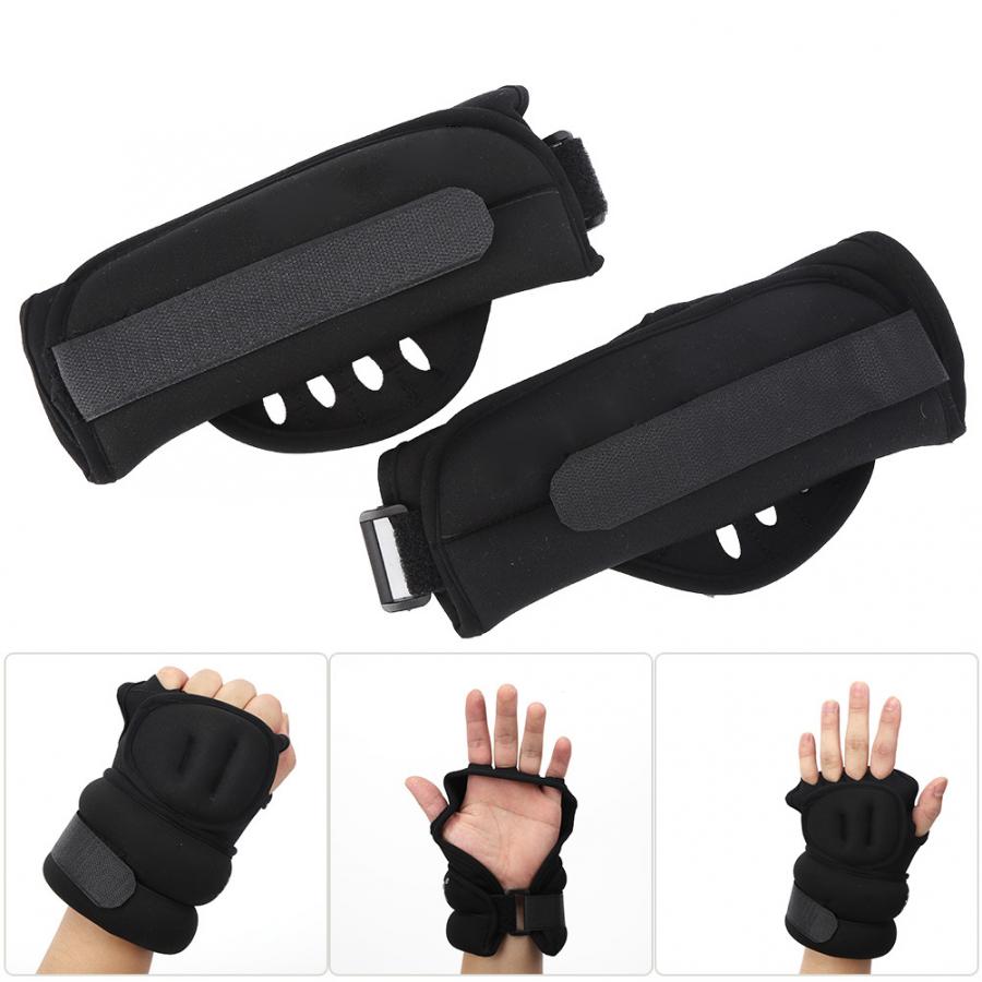 1 paire 2Kg gants lestés Fitness demi-doigt gants lestés sac de sable poignet garde pull-ups boxe entraînement haltères gants