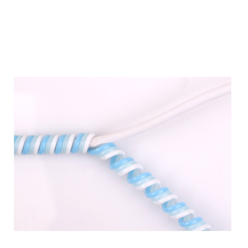 1Pc kabel spiralny USB Protector dla Iphone słuchawki odporne na kurz Winder 1.4M Earpods ochrona liny wiosna sznurka słuchawki pokrywa