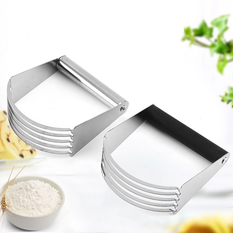 Stainless Steel Dough Blender Cream Flour Mixer Pastry Cutter Blade Powder Feeder Scone Oil Surface Mixed Pressure Mixer