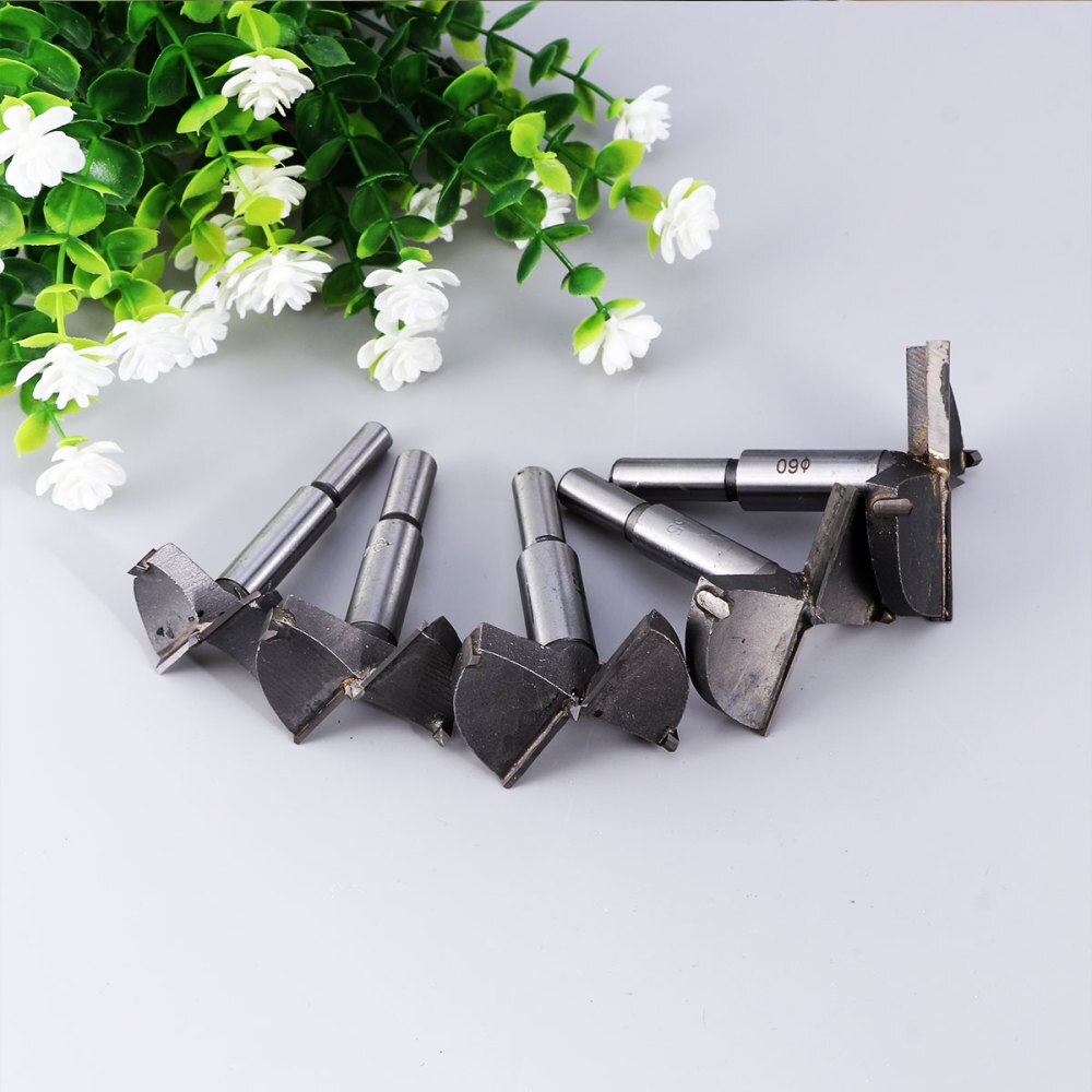 10pcs Auger Drill Bit Set Wood Cutter Hex Wrench Woodworking Hole for Power Tools 15mm 20mm 25mm 30mm 35mm 40mm 45mm 50mm 55