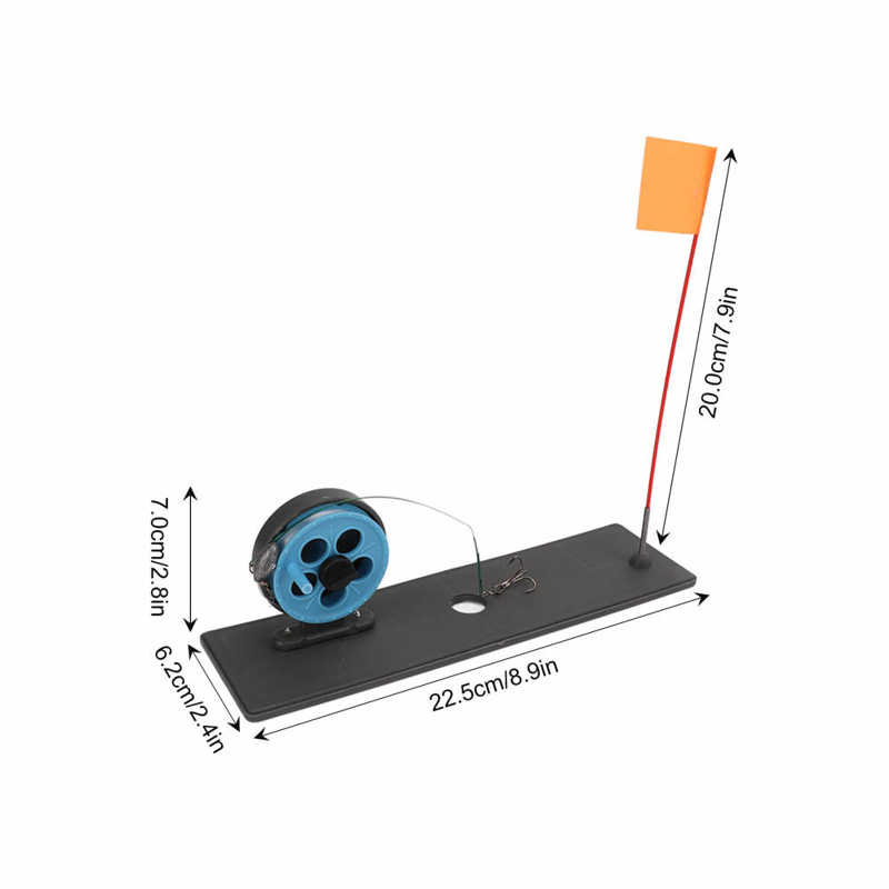 Ice Fishing Platform Portable Compact High Efficiency Convenient Heavy Duty Drifting Fishing Flag with Base for Winter Fishing