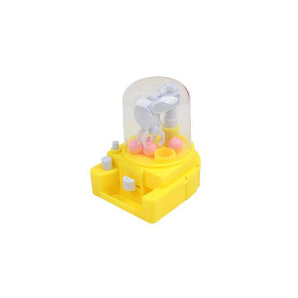 Mini Clip Snoep Machine Kleine Draaien En Vangen Machine Educatief Speelgoed Snoep Machine Kleine Capsule Machine: Yellow 