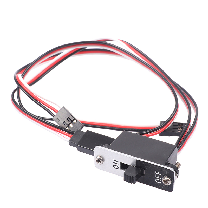 1 interruptor RC de encendido y apagado con enchufe macho de repuesto resistente con conector FUTABA interruptor de alimentación para coche RC barco RC avión 25cm: Default Title