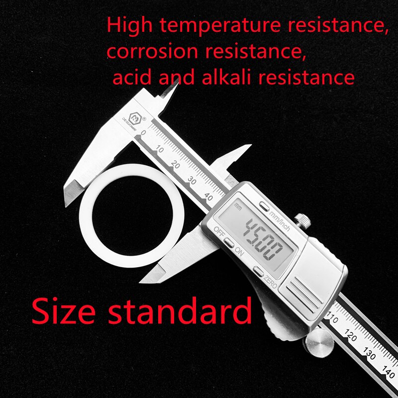 PTFE Gasket DN10 DN15 DN20 DN25 DN32 DN80 DN100 DN150 DN300 DN400 High Temperature Resistant Union Seal Ring PTFE Flange Gasket