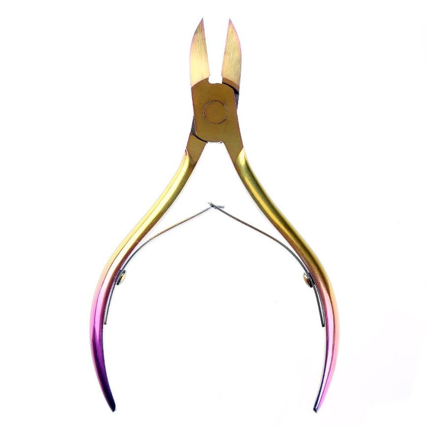 Multicolor ingrown toenails nipper clipper Nail Dead Skin Remover Cuticle Clippers Scissors Tool 2M0531