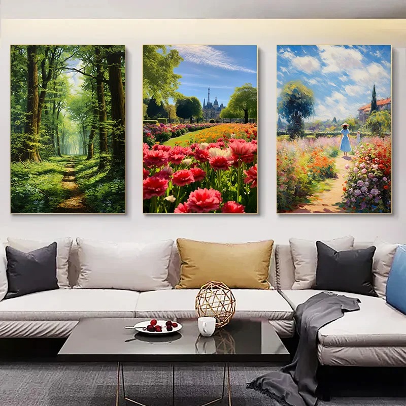 Dekoration billeder værelse vægdekoration helbredende plakater til vægkunst lærred maleri natur landskab smuk natur hjem