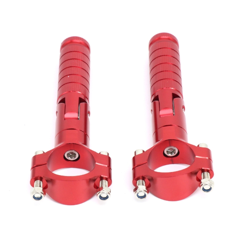 Aluminum Motorbike Footrests Adjustable Foot Pegs Supports Suitable for Motorcycle Enhancing Riding Posture and Reducing Fatigue
