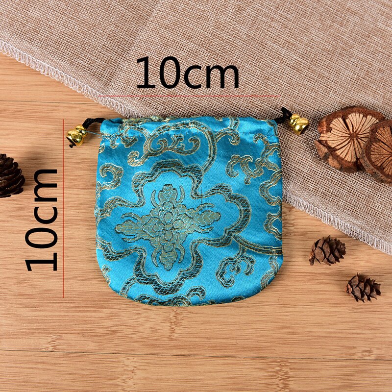 10Pcs Handgemaakte Mix Kleuren Zijde Tas Portemonnee Sieraden Tassen Pouches