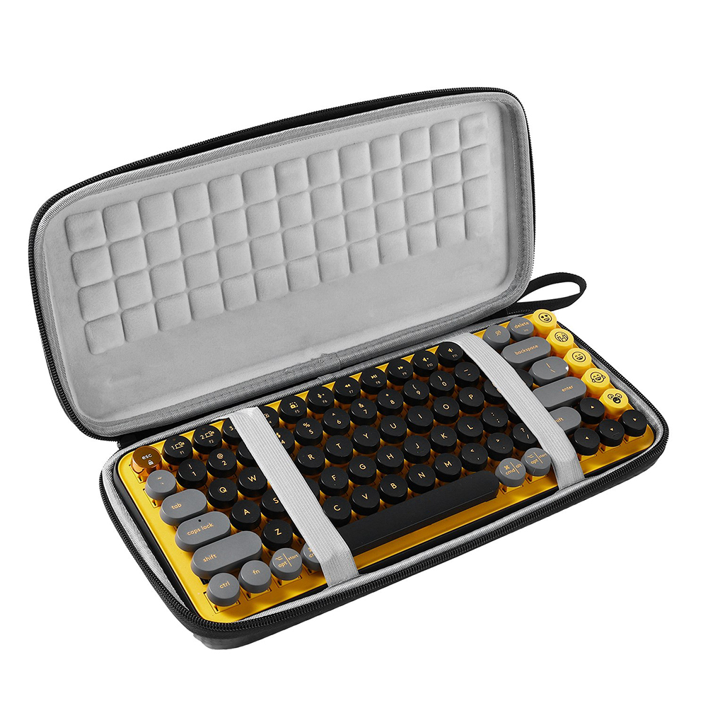 Tragbare Wasserdichte Tastatur Lagerung Tasche Reise Kasten schwer EVA Trage fallen für Logitech Pop Schlüssel Erweiterte Drahtlose Tastatur