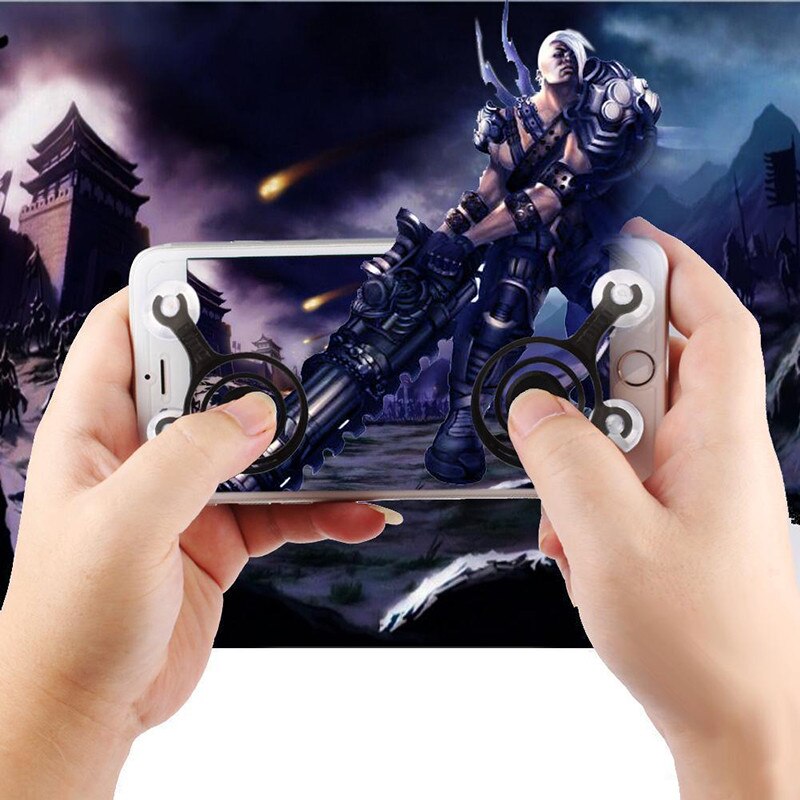 2 stks Nul Elke Touch Screen Apparaat Mobiele Telefoon Tablet Game Controller Joystick