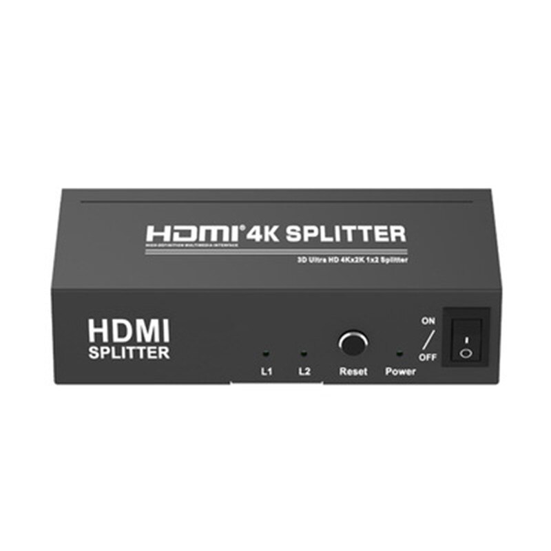 4k 1 x 2 hdmi splitter fuld  hd 1080p hdmi video konverter 1 x 2 skærm split 1 in 2 ud dual display hdcp 3d til  ps4 dvd pc til tv