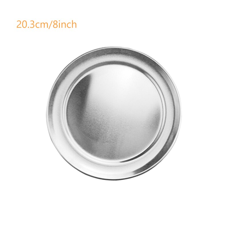 6/8/10/12/14/16 Inch Aluminum Pizza Pan Wide Rim Round Pizza Oven/Baking Tray Reusable Non Stick Baking Sheet Pizza Tray 039: Aluminum 8 inch