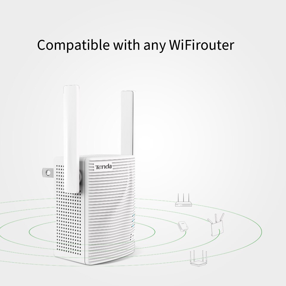 Tenda A301 300Mbps Wireless WiFi Repeater, Universal Wireless Range Extender, Enhance AP Receiving Launch, High Compatible