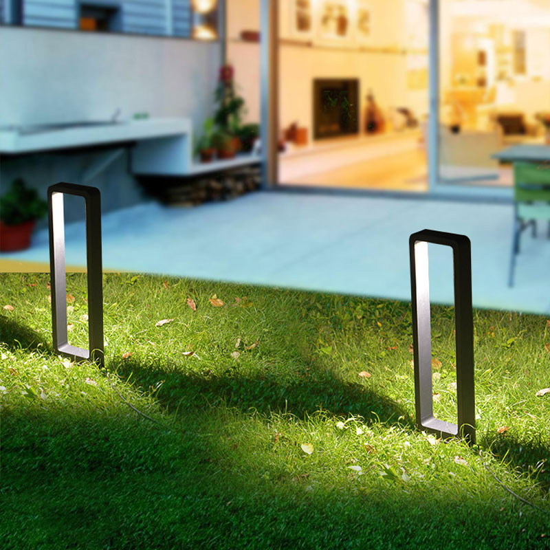 Waterdichte Led Tuin Gazon Lamp Moderne Aluminium Pilaar Buiten Binnenplaats Vlla Landschap Bolders Licht