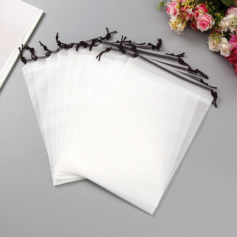 ETya 1 pièces PVC cordon voyage serviette de toilette cosmétique maquillage sac organisateur ensemble pochette femmes sous-vêtement en tissu sac