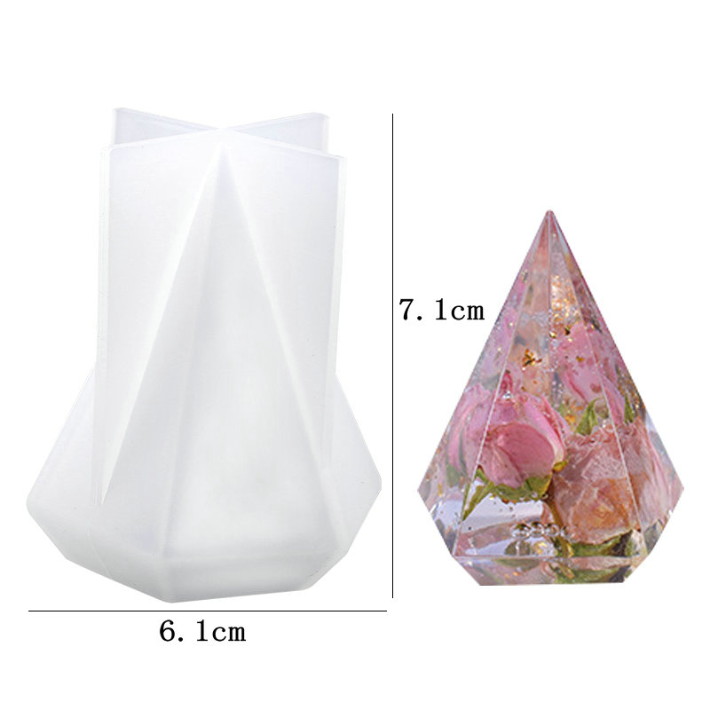 8 arten Ring Halfter Kegel Harz Formen Pyramide Silikon bilden für Harz Gießen DIY Schmuck Ring Anzeige Stand Kerze, der Handwerk: Grün