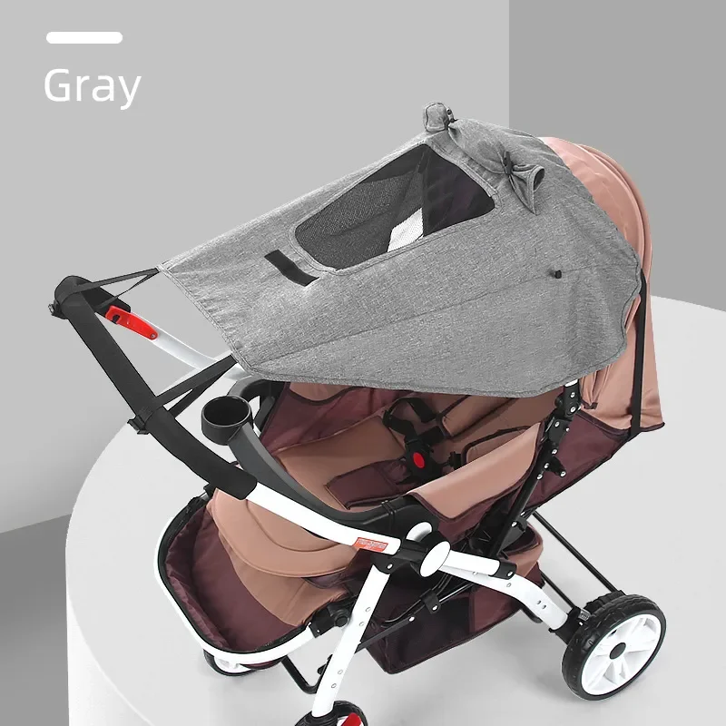 Acessórios universais para carrinho de bebê, proteção solar, proteção uv, dossel, capa para carrinhos de bebê, assento de carro, viseira solar: Verde
